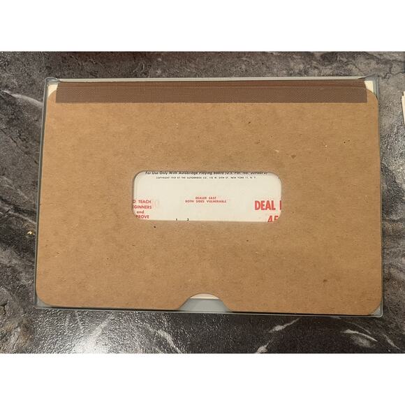 1950’s AUTO Bridge Game Instructions Cards Papers Box Autobridge Play -Complete! - Picture 3 of 7